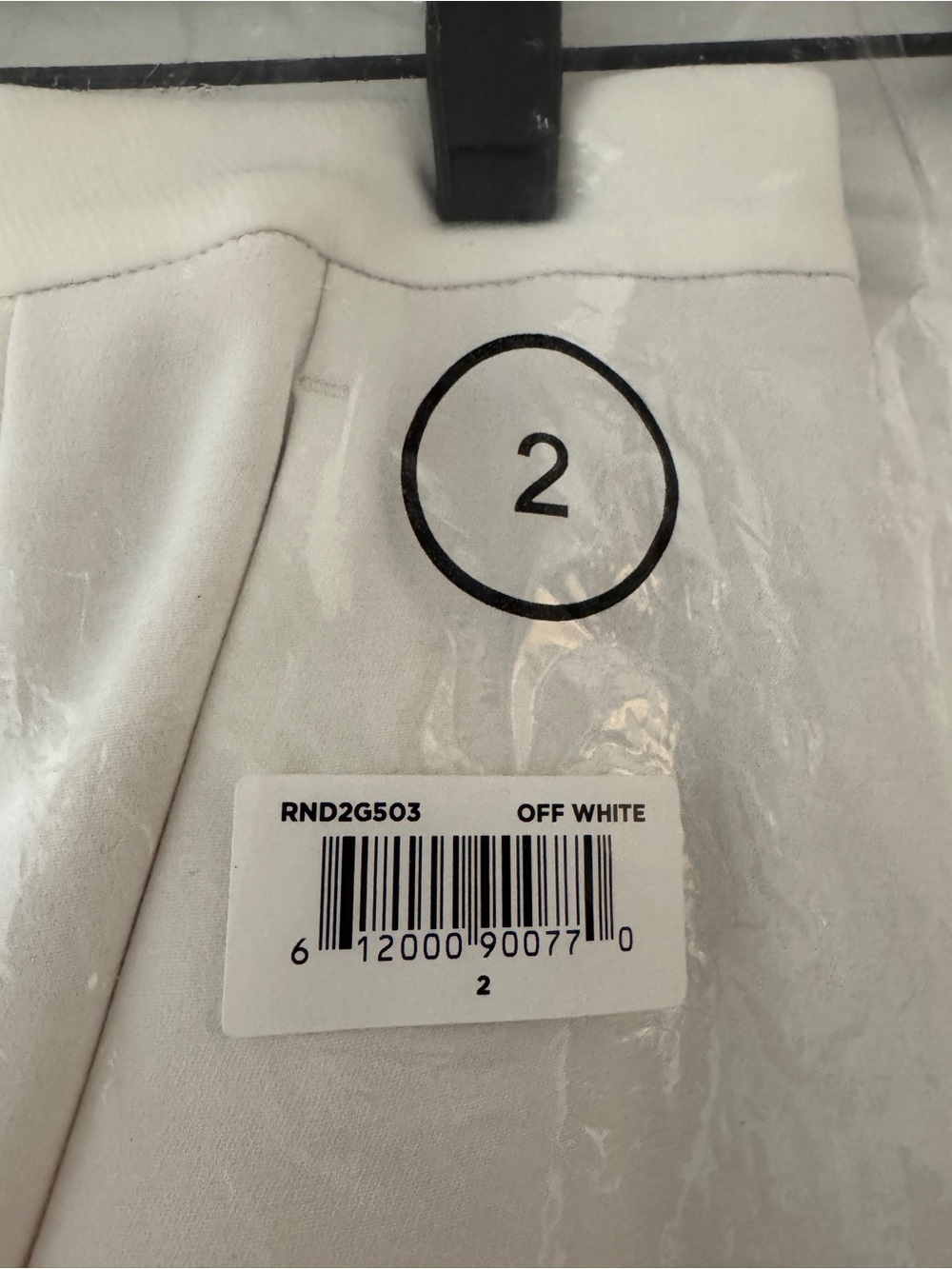 🛍️SALE🛍️ BCBGMaxAzria TARIK Off-White Tailored Straight Pants Trousers - Picture 12 of 14